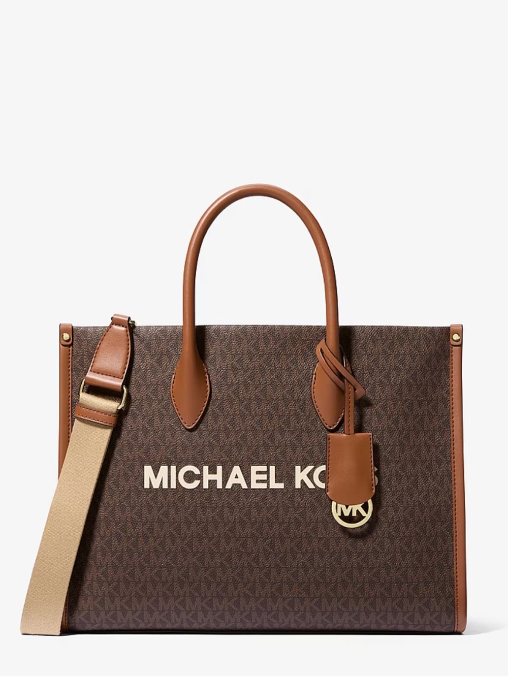Michael Kors Mirella Medium Signature Logo Tote Bag